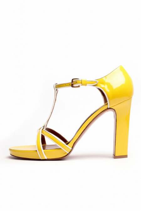 chaussures jaunes femme